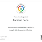 Google ads display certification